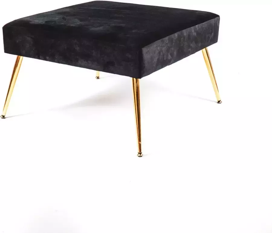 Housevitamin Hocker Zwart- 70x70x44cm