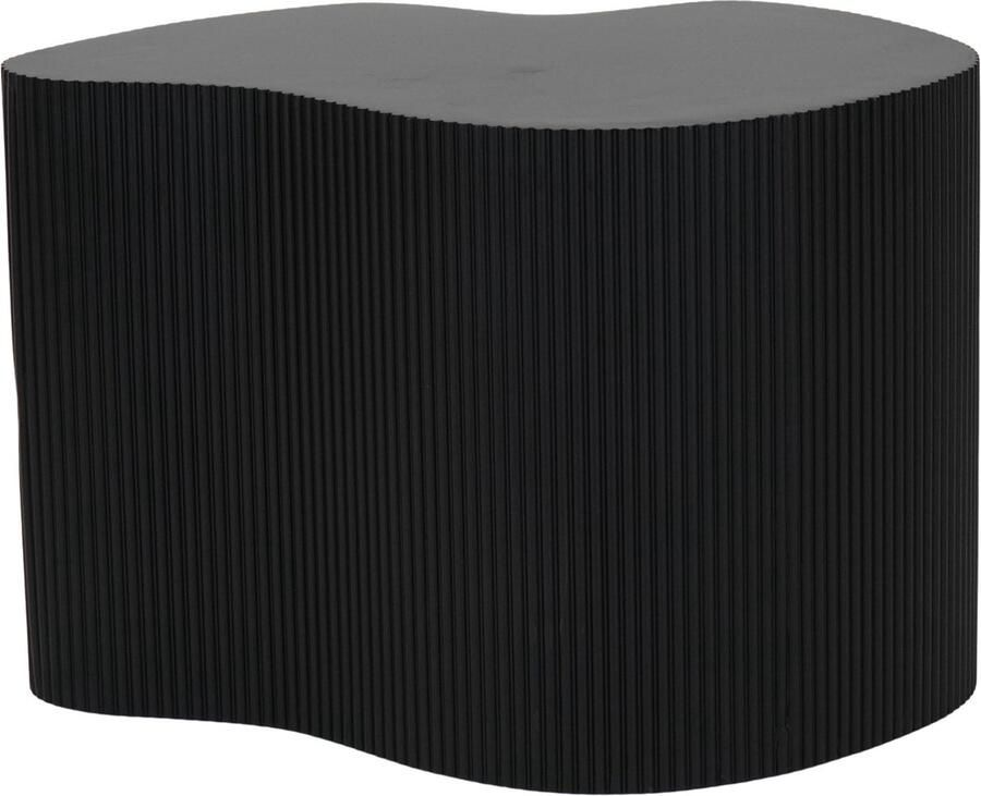 Housevitamin Bijzettafel Bijtende Lip MDF Zwart 60x40x40cm Stijlvolle en trendy design bijzettafel