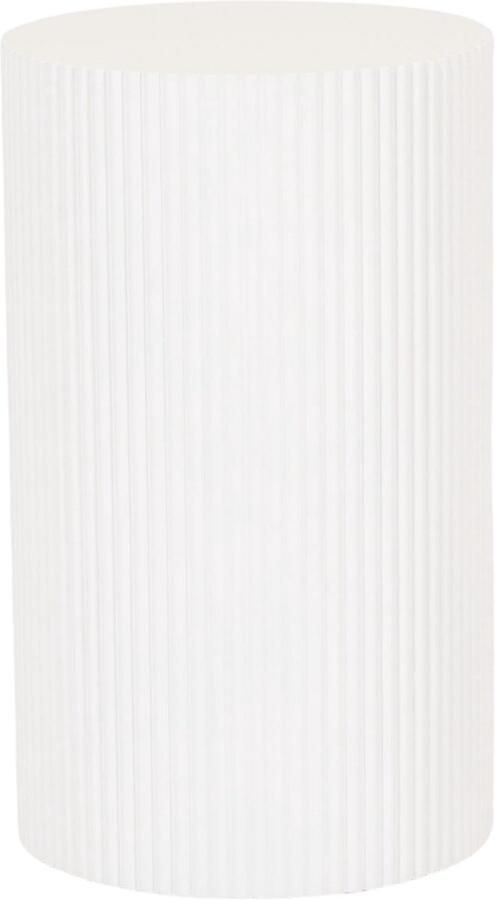 Housevitamin Bijzettafel Pilaar Cilinder MDF Wit 30x30x54cm