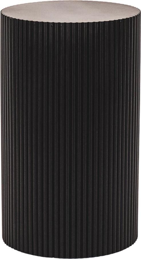 Housevitamin Bijzettafel Pilaar Cilinder MDF Zwart 30x30x54cm