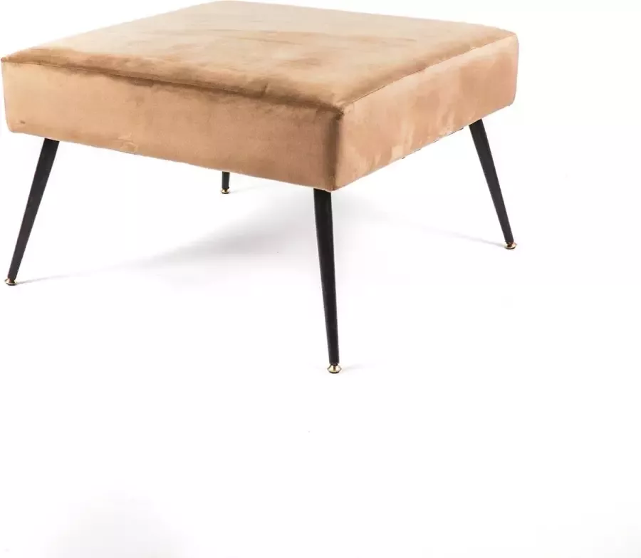 Housevitamin Vierkante Hocker Bruin -70x70x44cm