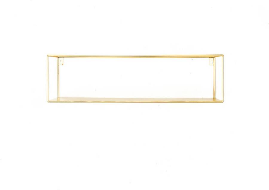 HOUSEVITAMIN HV Wandplank -Rechthoek -Goud-55x13x15cm - Foto 2