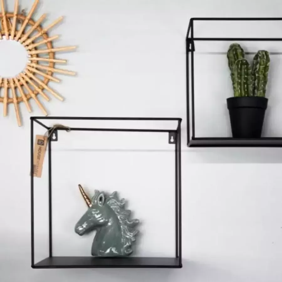 Housevitamin Metalen wandrek Set van 2