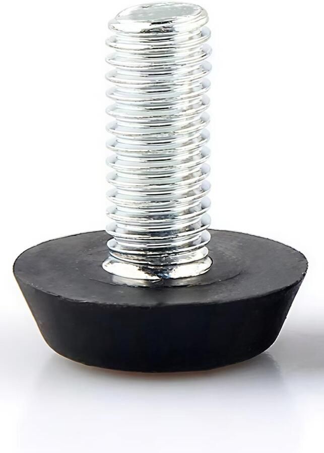 Housoutil 20 stuks rubberen stoelkussens geluiddempende stoelpootbeschermers stelvoetjes schroefbare stoelkussens tafelpootbeschermers voor tafels meubels en bureaustoelen