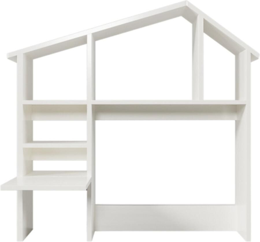 Houten Kast Boekenkast 148x20x156cm Wit Met Plank En Opbergruimte Voor Kinderen En Tieners Met Hydraulisch Kantelbaar Nachtkastje En Kantelbeveiliging Multifunctioneel Opbergmeubel