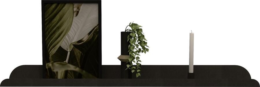 HOYA living Fotolijstplank metaal LIMA 80cm Kleur Zwart wandplank fotoplank plank zwevend - Foto 2