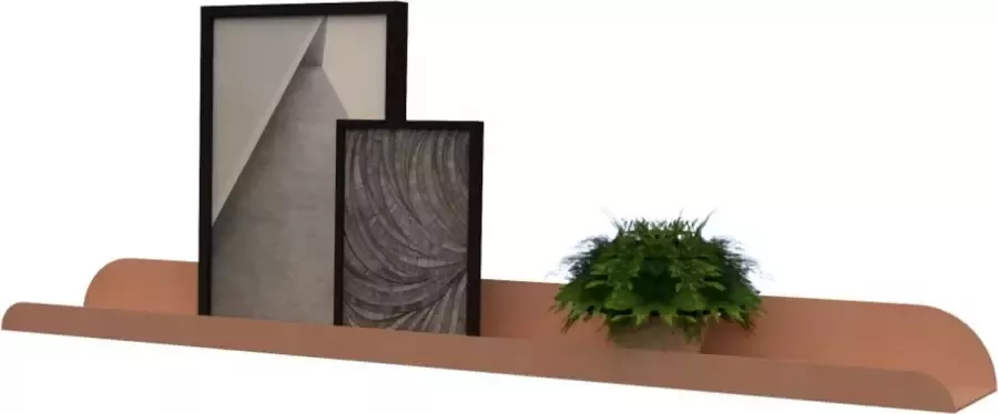 HOYA living Fotolijstplank metaal 80 x 10cm LIMA 80 Blush (Smalle stalen fotolijst wandplank stalen metalen fotoplank fotolijst plankje staal wandplank zwevend) - Foto 1
