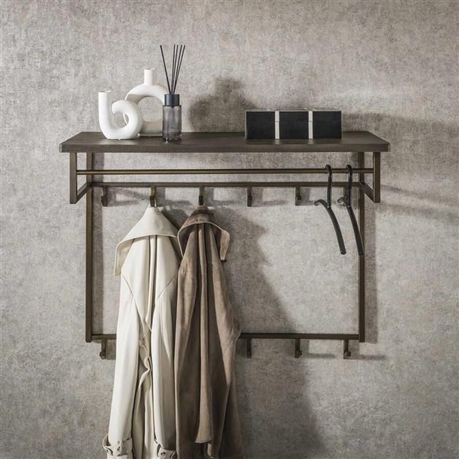 Hoyz Collection Kapstok Ferro Hoog 12 Haken Brons Antiek