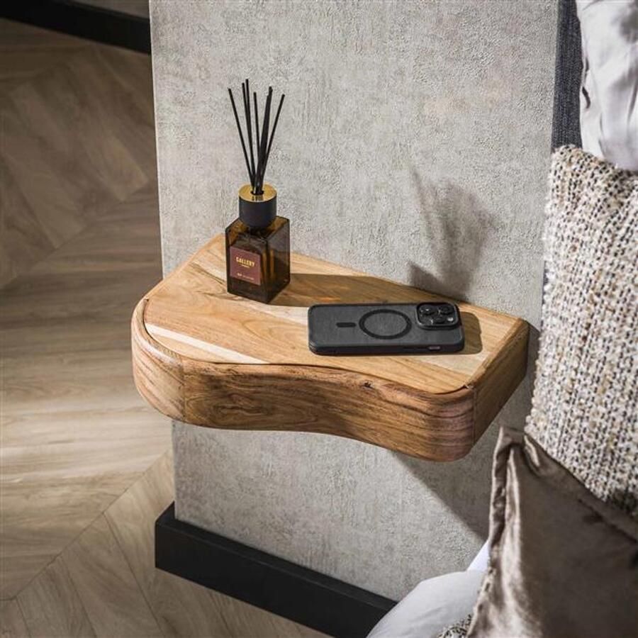 Hoyz Collection Nachtkastje Organic Massief Acacia Naturel Set van 2