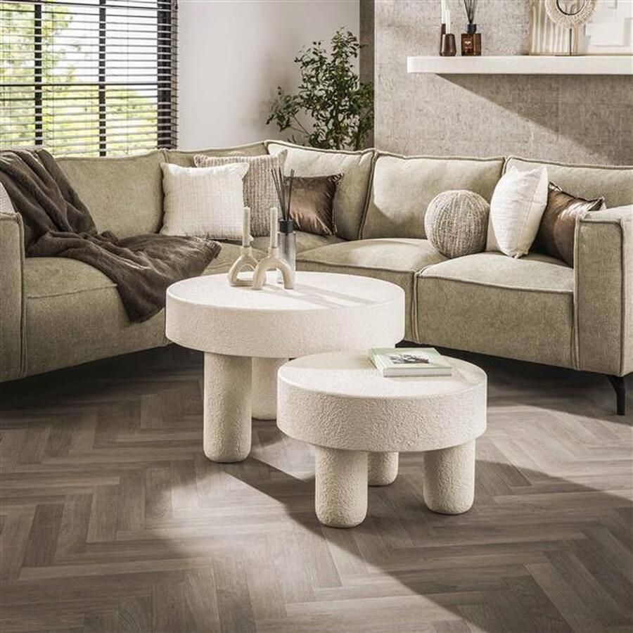 Hoyz Collection Salontafel Bulky Stone Marmer Composiet Ø80