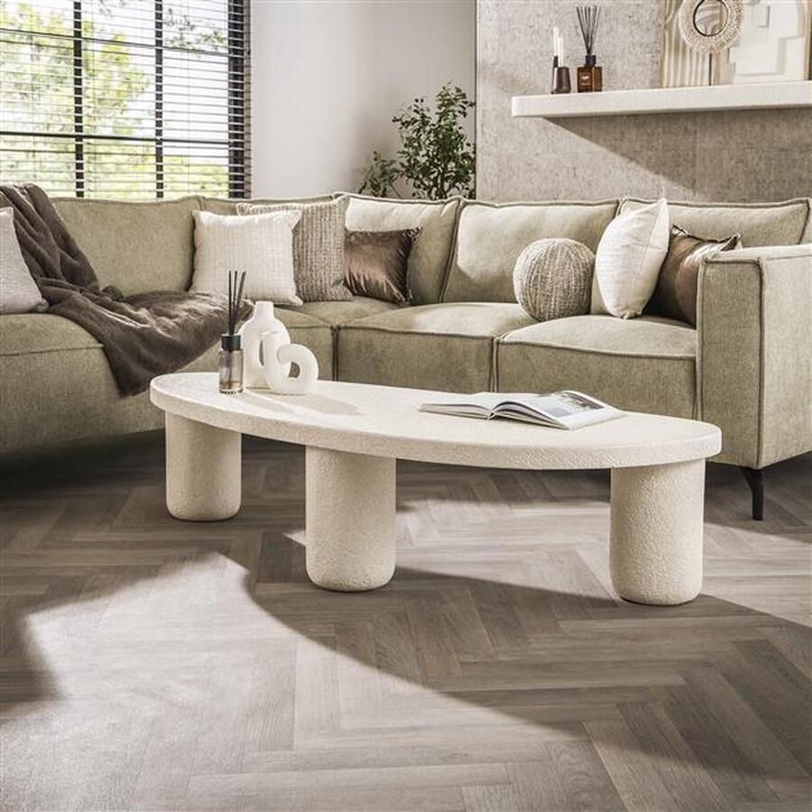 Hoyz Collection Salontafel XL Kiezel Driehoek Marmer Composiet