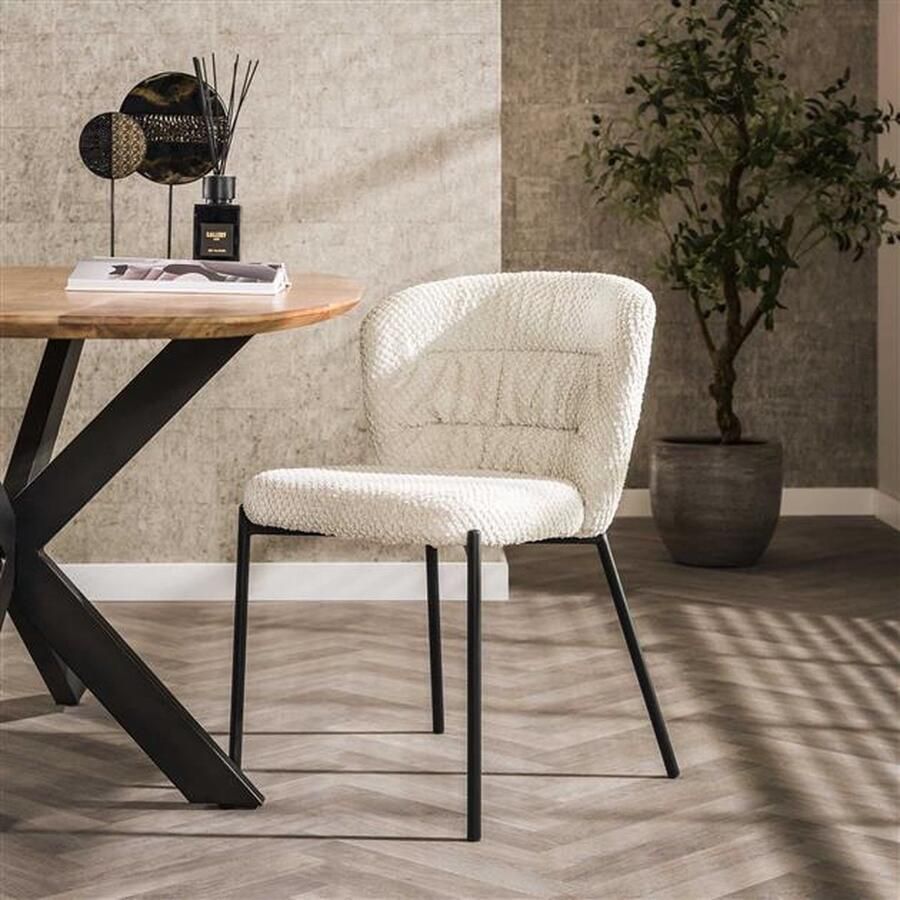 Hoyz Collection Stoel Pull Round Deli Wit Set van 2