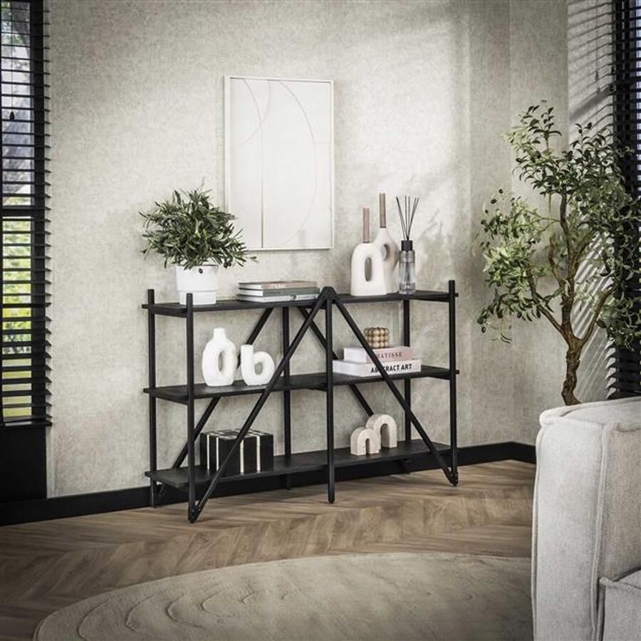 Hoyz Collection Wandrek 130cm 3 Laags Piega Grijs