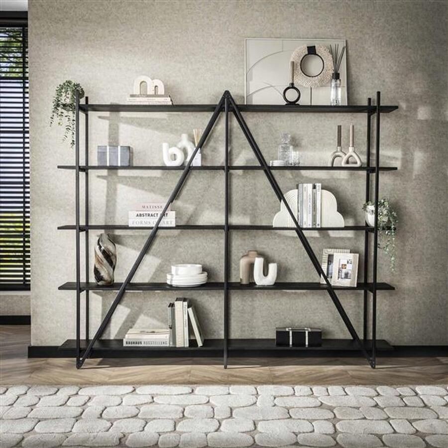 Hoyz Collection Wandrek 220cm XL 5 Laags Piega Grijs