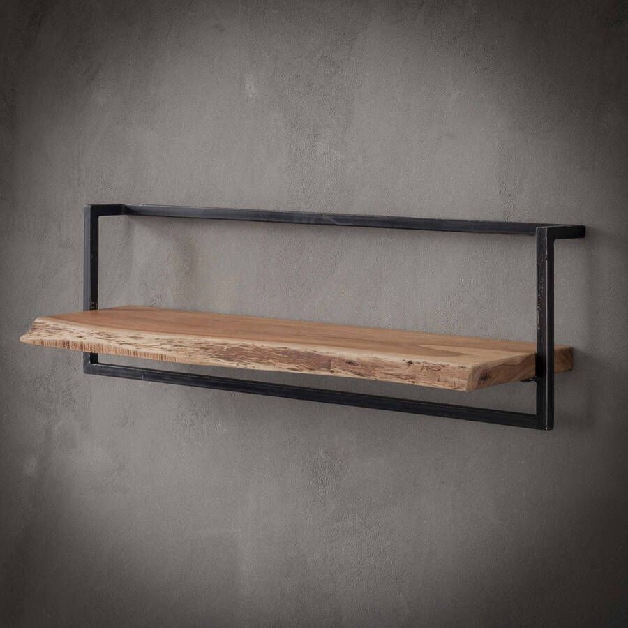 Hoyz Collection Hoyz Wandplank Edge 100cm Acaciahout Bruin