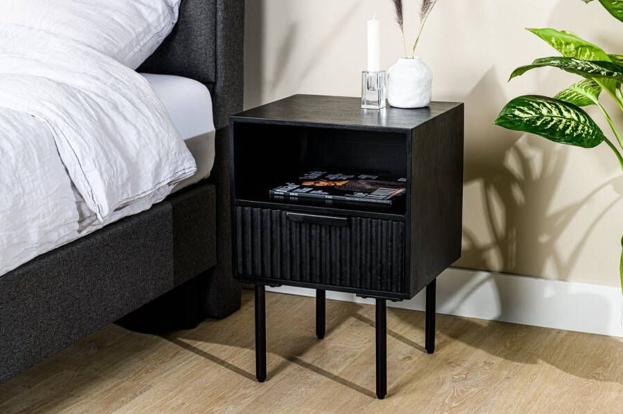 Hoyz Collection Nachtkastje A340 Zwart 40x35x57