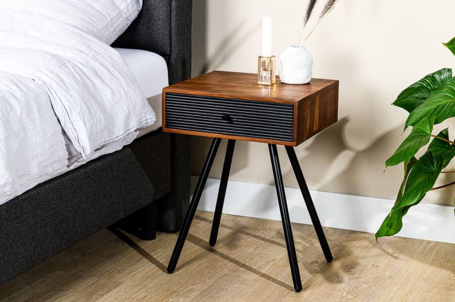 Hoyz Collection Nachtkastje A370 Walnoot 40x35x55