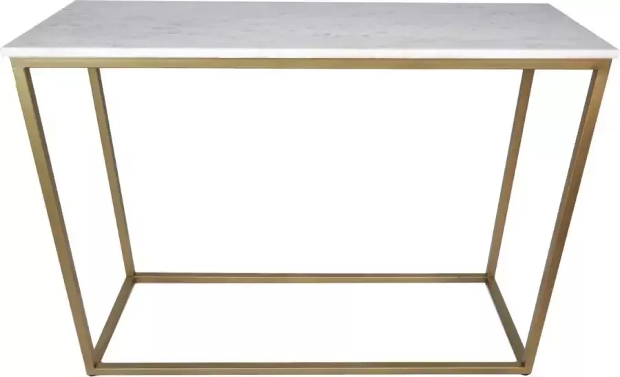 HSM Collection Console tafel Marseille 100x35x75 Wit goud Marmer metaal