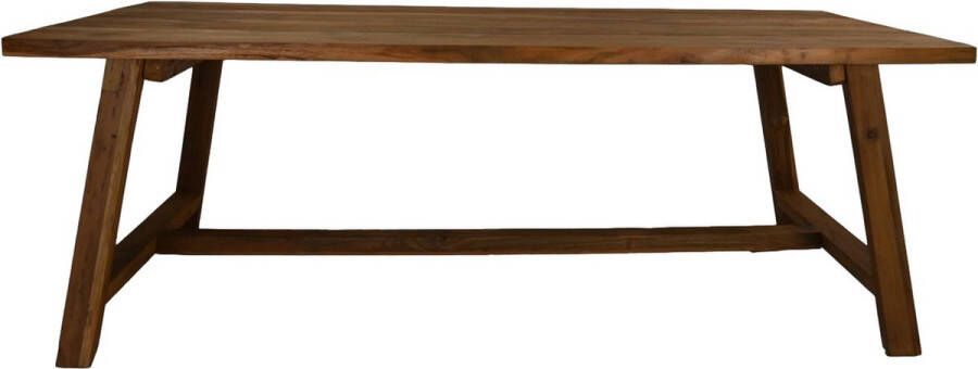 HSM Collection Eetafel met T-balk Naturel Oud Teak 220x100x78cm