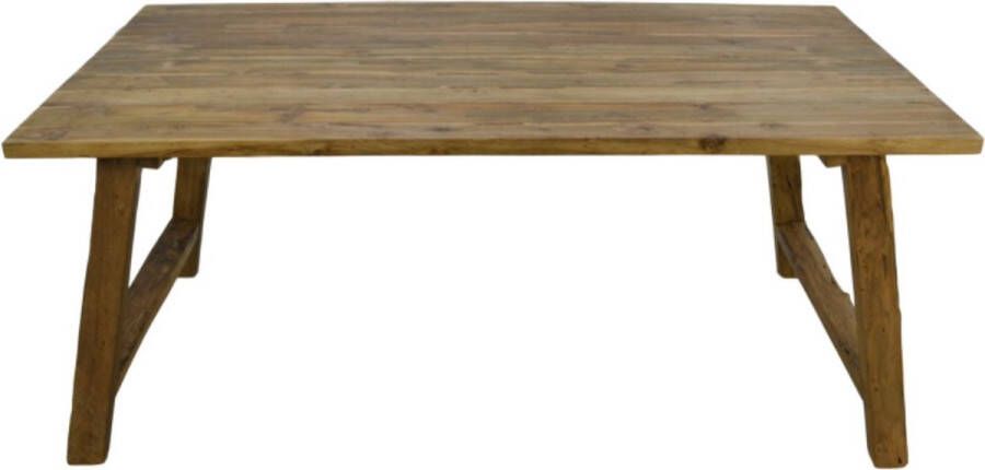 HSM Collection Eettafel Woonkamer Tafel Rechthoek Keukentafel Eettafels Eetkamertafel Hout Woonkamertafel 220x100x78 cm Wood Selections