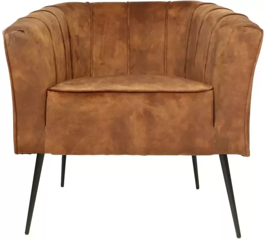 HSM Collection HSM Fauteuil Chester 72x71x80 Bruin|zwart Adore 96