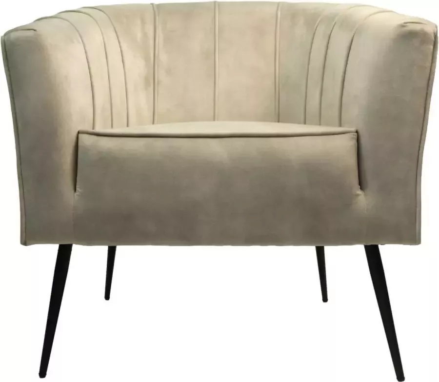 HSM Collection HSM Fauteuil Chester 72x71x80 Wit|zwart Adore 01 - Foto 2