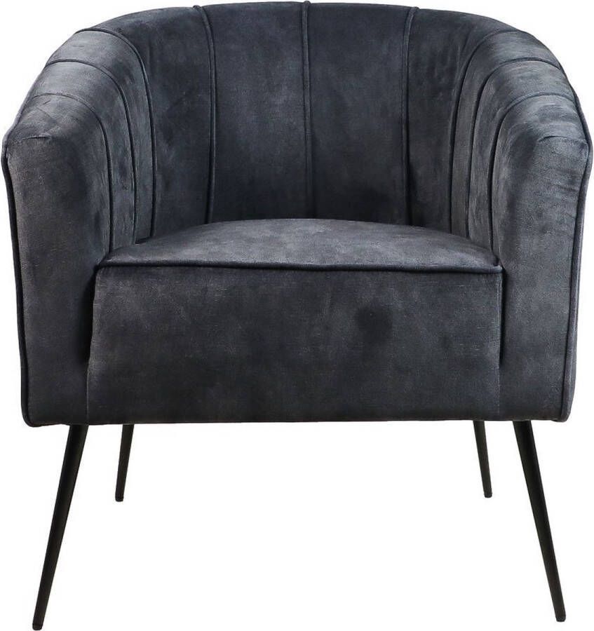 HSM Collection Fauteuil Chester 72x71x80 Antraciet Adore 29