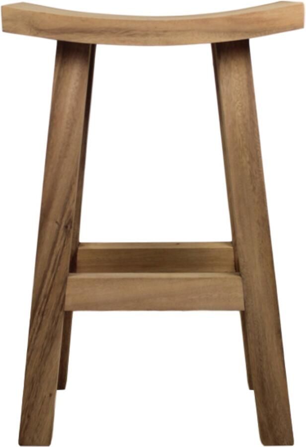 HSM Collection -Barstoel Osaka-48x30x75-Naturel-Munggur