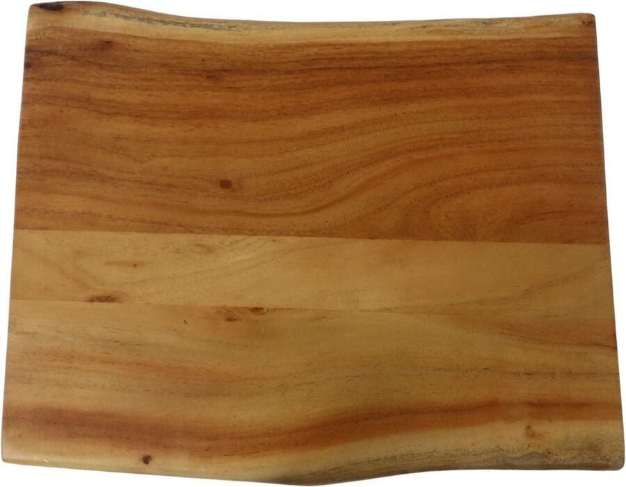 HSM Collection -Bijzettafel Read Live Edge-38x30x65-Naturel Zwart-Acacia Metaal
