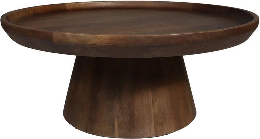 HSM Collection Dok Home salontafel mat-bruin-mangohout 75x75x32 cm