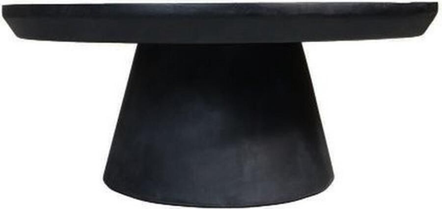 HSM Collection Dok Home Salontafel Mat zwart Mangohout 75x75x32 cm