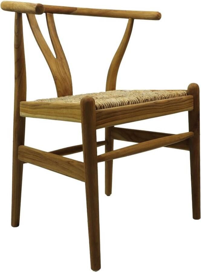 HSM Collection -Eetkamerstoel Delilah-50x41x78-Naturel-Teak Bananenblad