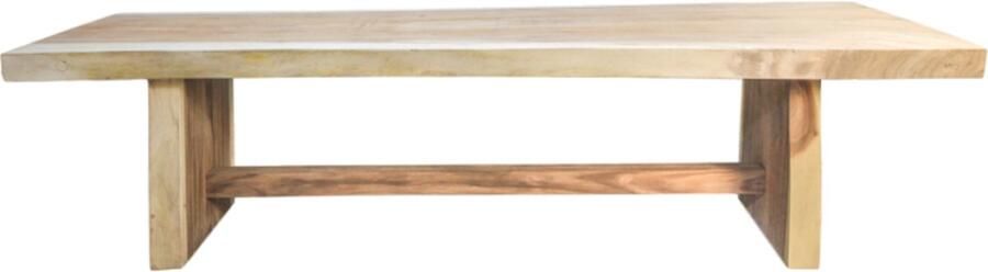 HSM Collection Rechthoekige eettafel Block 250x80-95 Naturel Munggur