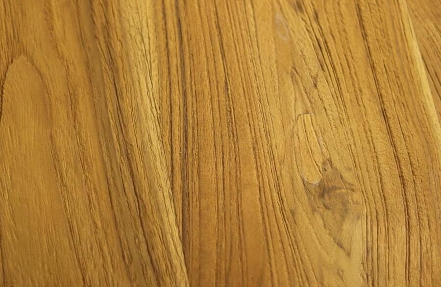 HSM Collection -Ronde Eettafel-120x120x75-Naturel-Teak