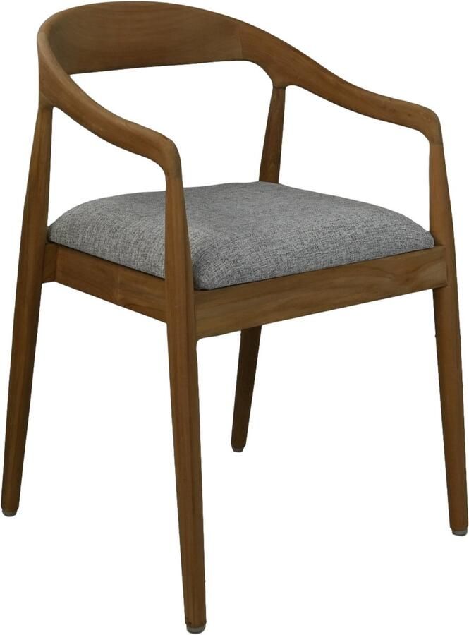 HSM Collection HSM Modena Eetkamerstoel 55x41x78 Naturel|grijs Teak