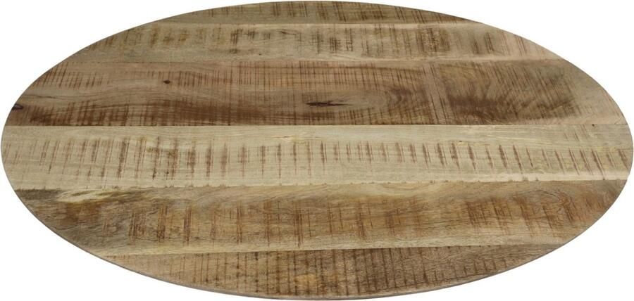 HSM Collection Salontafelblad Bern ovaal 130x80x2 5 Naturel Swiss edge Mangohout