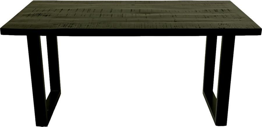 HSM Collection Rechthoekige tafel Zurich 160x85x76 Naturel zwart Acaciahout metaal