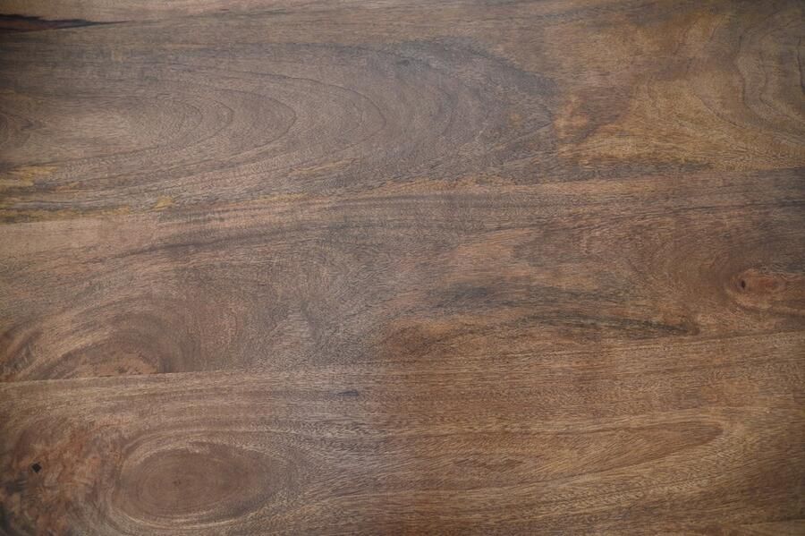 HSM Collection HSM -Ronde Eettafel Kruispoot-120x120x77-Bruin-Mango