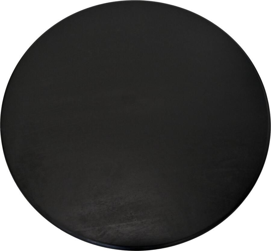 Wood Selections HSM Collection -Ronde salontafel met kruispoot 80X80X45 zwart Mangohout