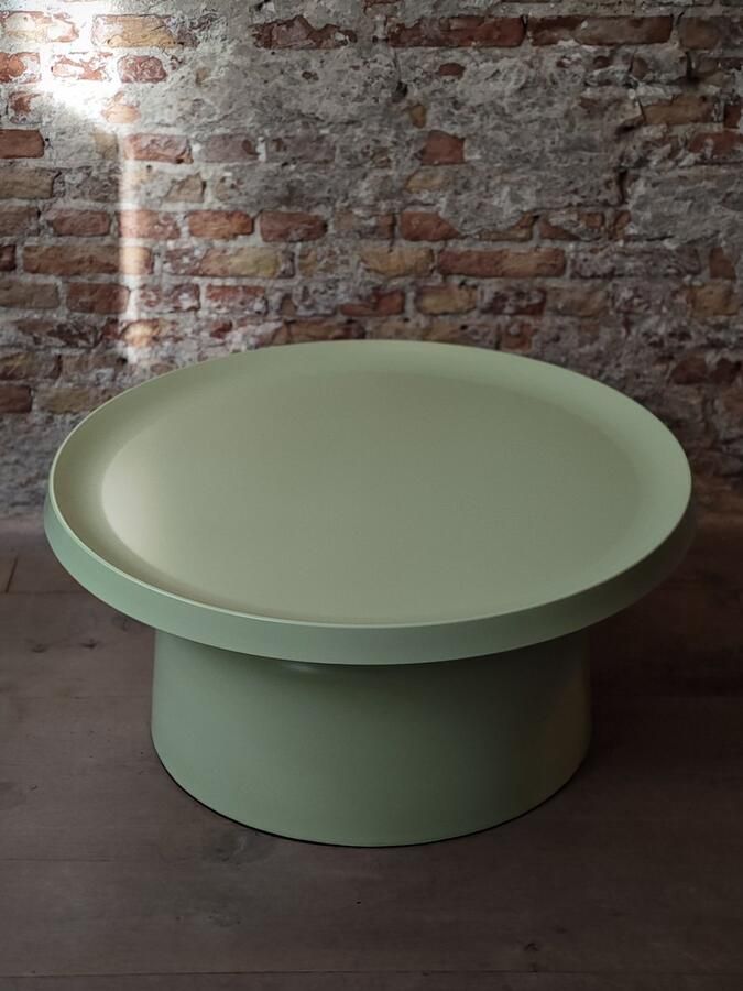 HSM Collection -Salontafel Mara 75x75x35 Licht groen Gepoedercoat metaal