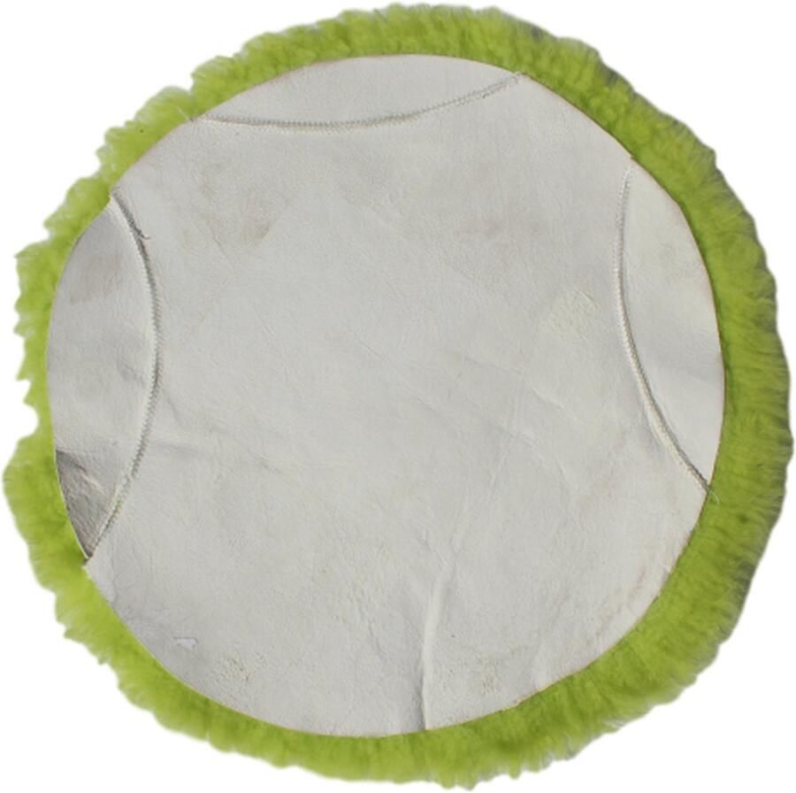 HSM Collection -Schapenvacht Rond -40x40x3-Groen-Stof - Foto 2