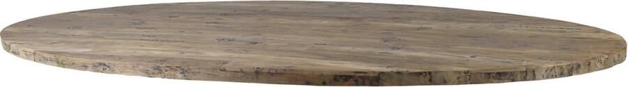 HSM Collection Tafelblad ovaal 260x120 cm new vintage teak