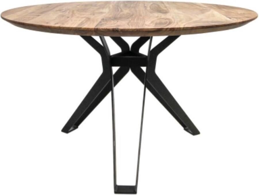 HSM Collection Tafelblad Zurich rond ø120x3.8 Naturel Swiss edge Acaciahout