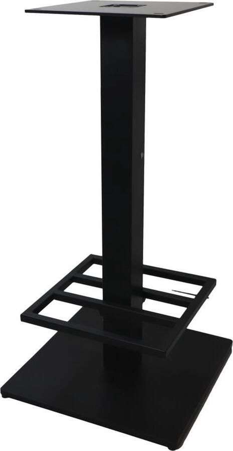 HSM Collection Bartafelpoten 45x45x88 gepoedercoat zwart metaal set van 2