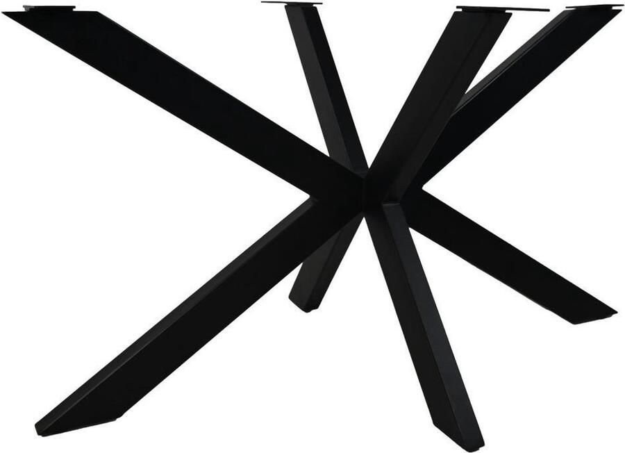 HSM Collection -Tafelonderstel Spider-130x80x72 ( 80x40 mm )-Zwart-Metaal