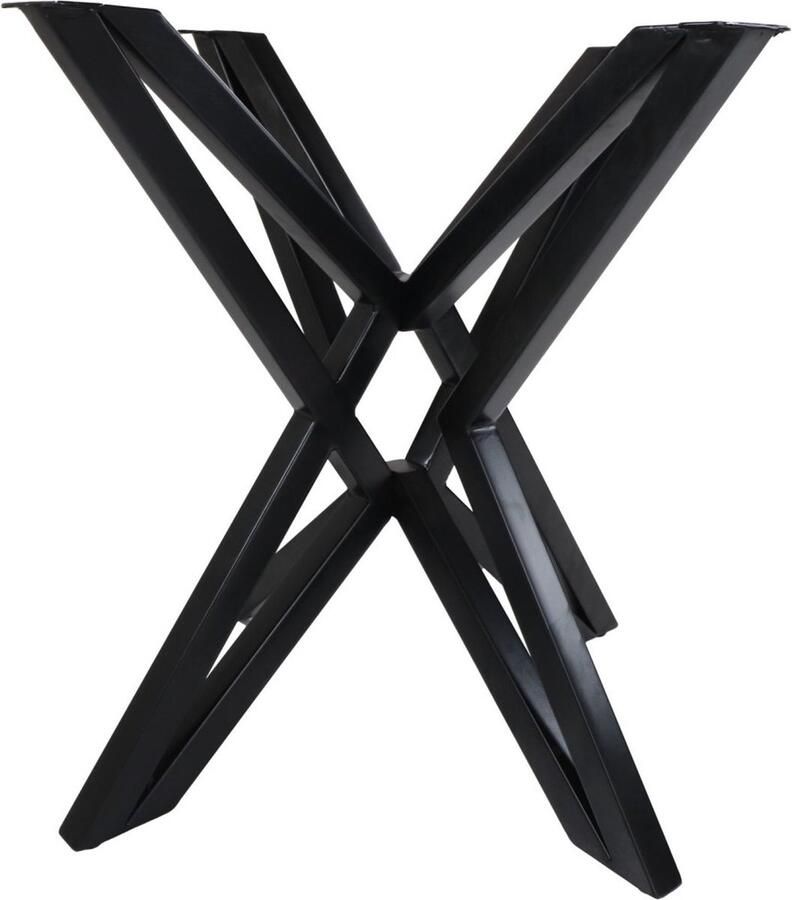 HSM Collection -Tafelonderstel Spider-80x80x72 (40x40mm)-Zwart-Metaal