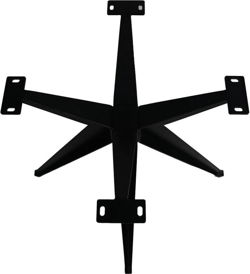 HSM Collection -Tafelonderstel Spider Angle-80x80x72 (60 mm)-Zwart-Metaal