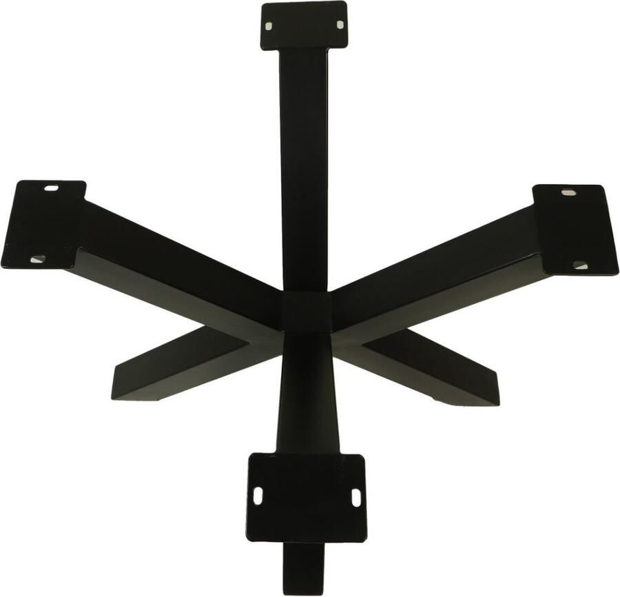 HSM Collection -SalonTafelonderstel Spider Oakland-80x80x68 (75x75mm)-Zwart-Metaal