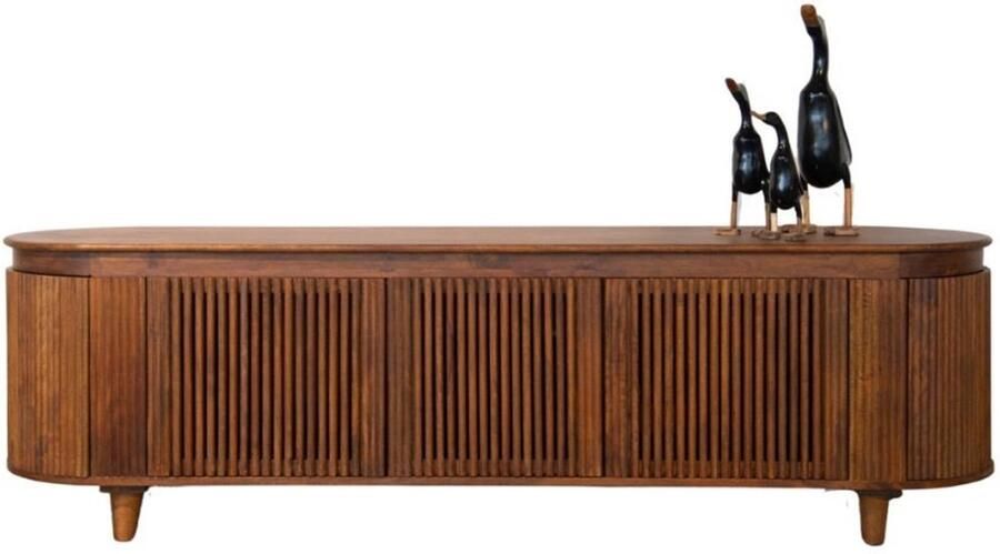 HSM Collection -Tv Meubel Tide 5 Deur-190x45x55-Bruin-Mango