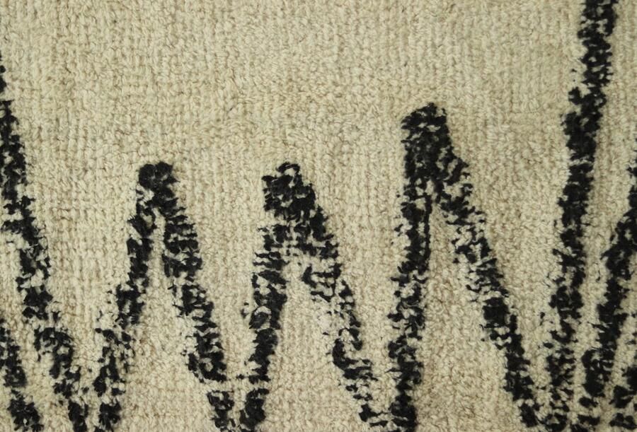 HSM Collection HSM Vloerkleed Dubbel Ruit 160x230 Zwart|wit Katoen